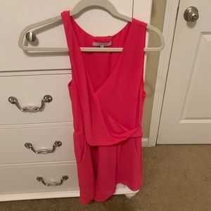 Naked Zebra Hot Pink Romper